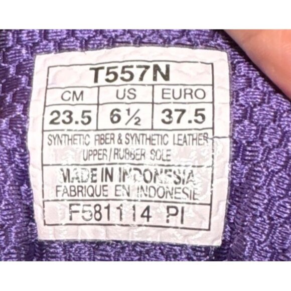 Asics Gel Nimbus 18 Running Shoes Womens Black Purple Green T557N Size 6.5 - Picture 10 of 14